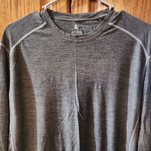 Kuhl Mens Long Sleeve Crew Neck Shirt X-Large Organic Cotton & Polyester Blend